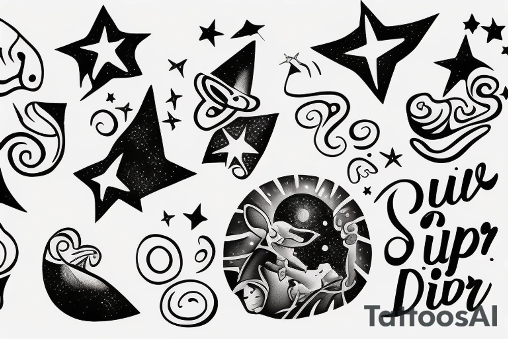 very small big dipper tattoo idea
