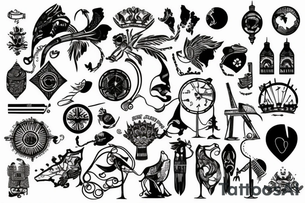 Map of Ukraine tattoo idea