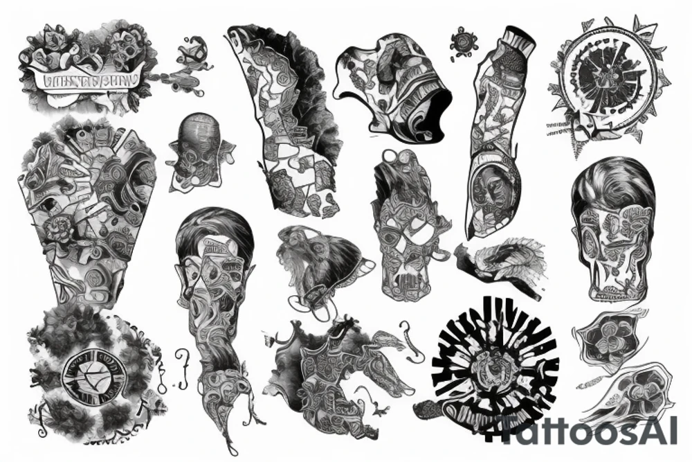 Map of Ukraine tattoo idea