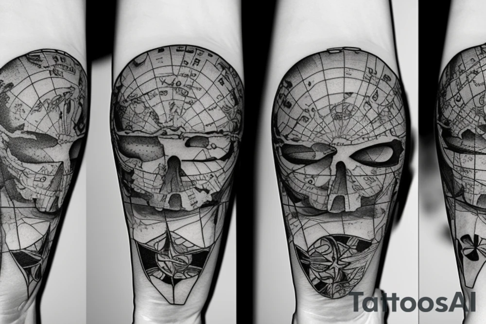 Map of Ukraine tattoo idea
