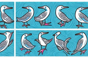 Blue footed boobie tattoo idea