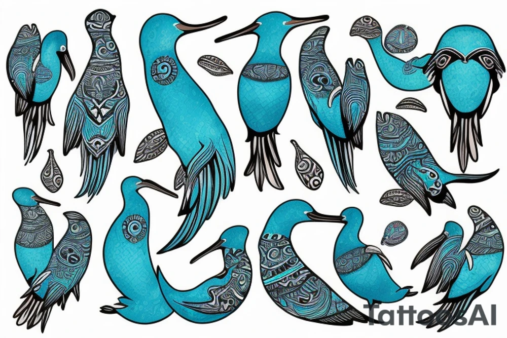 Bluefooted boobie tattoo idea