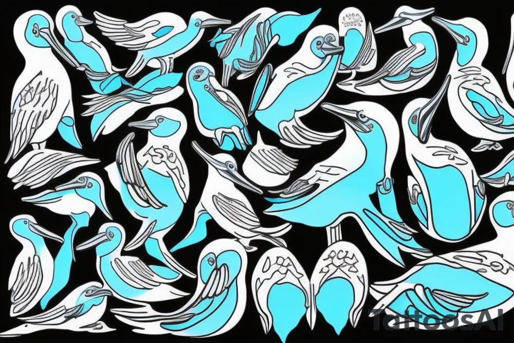 Bluefooted boobie tattoo idea