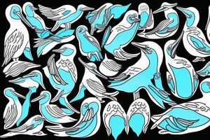 Bluefooted boobie tattoo idea
