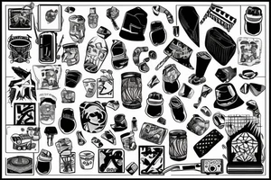 Ice nine kills trash polka tattoo idea