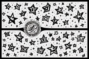 I want colour tattoo shooting stars and bunch of stars around it only small tattoo idea
