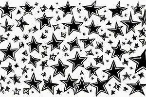 Shooting stars tattoo idea