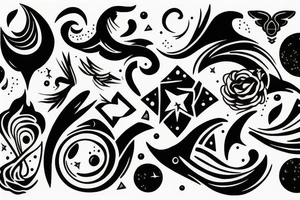 Night sky tattoo idea