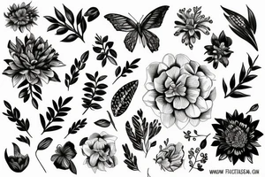 Floral background
Nature tattoo idea