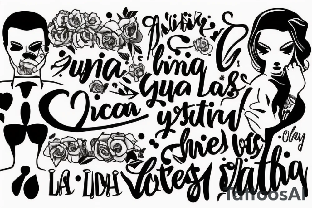 frase gangster que describa a una chica loca que supera sus objetivos tattoo idea