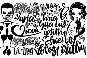 frase gangster que describa a una chica loca que supera sus objetivos tattoo idea