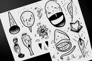 The sentence "Don't cry over it" tattoo idea