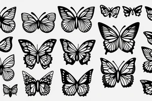 Butterflies tattoo idea
