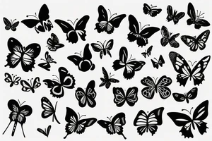 Butterflies tattoo idea