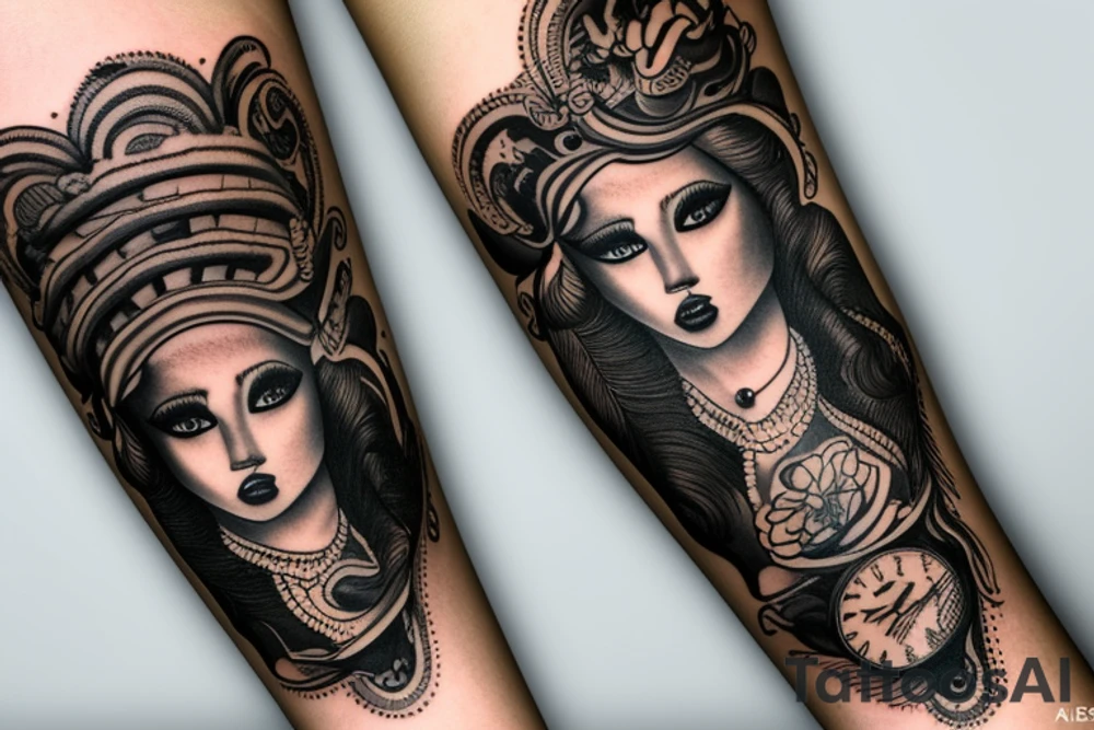 New Orleans inspired am sleeve tattoo idea