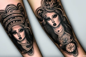 New Orleans inspired am sleeve tattoo idea