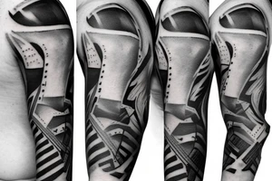 New Orleans sports inspired am sleeve tattoo idea