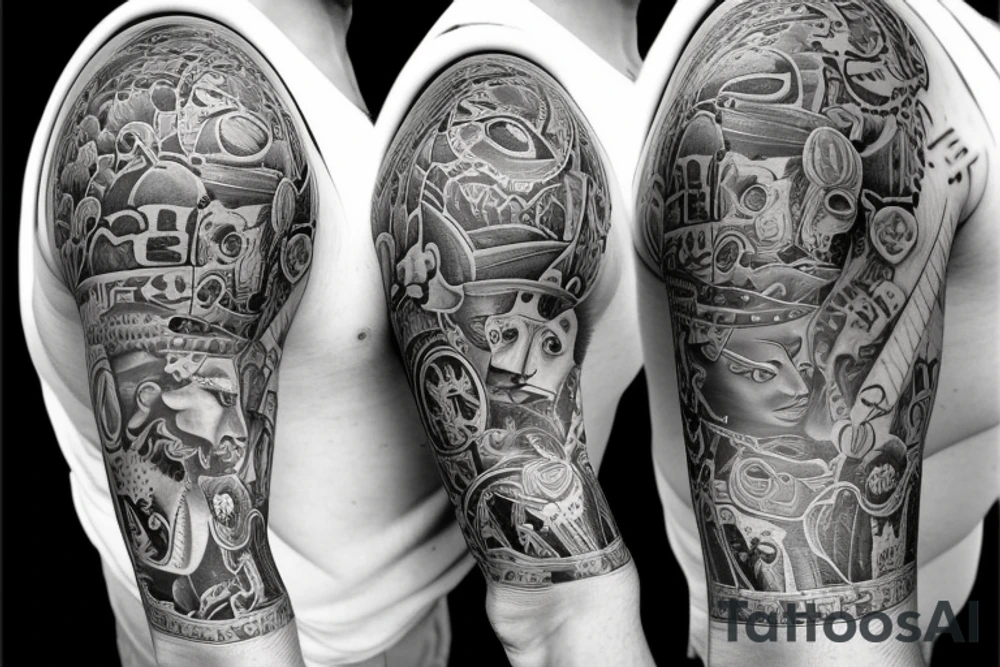 New Orleans half sleeve tattoo idea