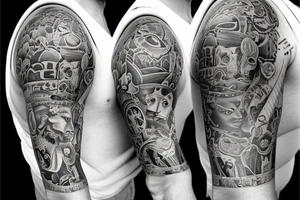 New Orleans half sleeve tattoo idea