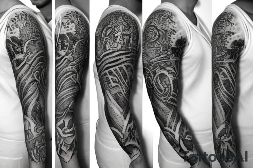 New Orleans half sleeve tattoo idea