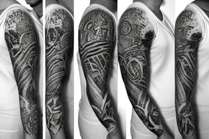 New Orleans half sleeve tattoo idea