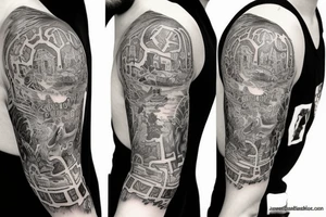 New Orleans half sleeve tattoo idea