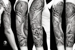 New Orleans half sleeve tattoo idea