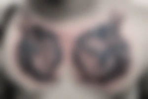 Sagittarius chest tattoo tattoo idea