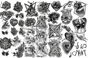 Chest tat tattoo idea