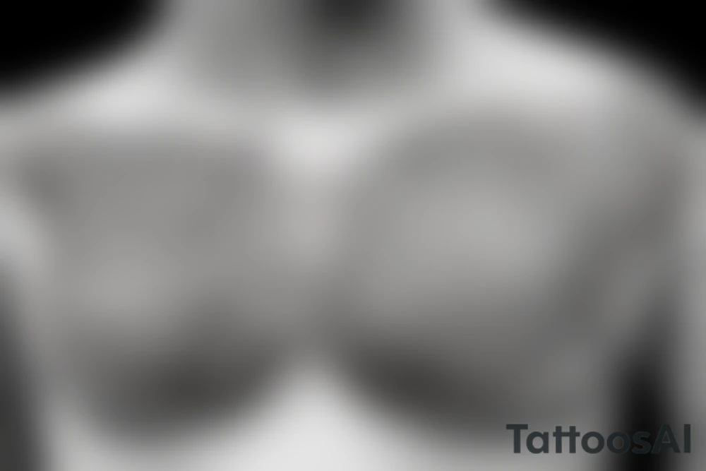 Chest tat tattoo idea
