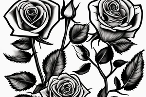Draw a rose plant with a stem and on the side of the stem make it say “All Eyez On Me” and at the bottom of the stem sat “- Tupac” tattoo idea