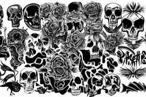 a story of life, death, love, hate, evolution and progression tattoo idea