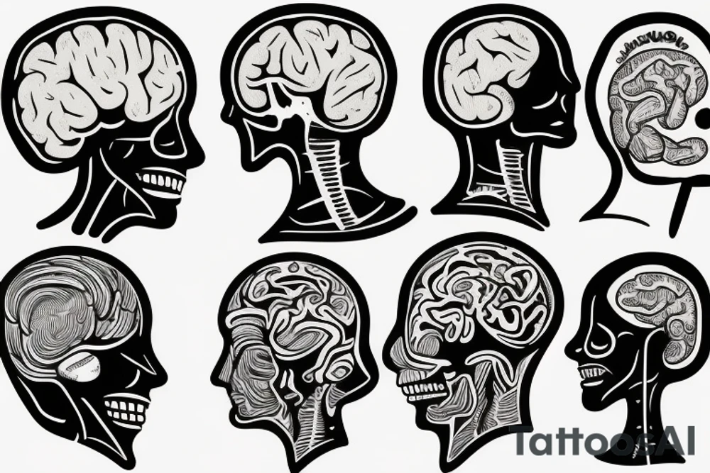 dissection of the human brain tattoo idea