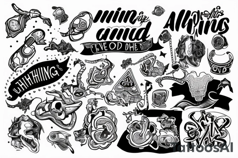 Adhd mind that can do anything tattoo idea