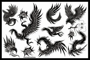 Phoenix rising tattoo idea
