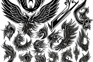 Phoenix rising tattoo idea