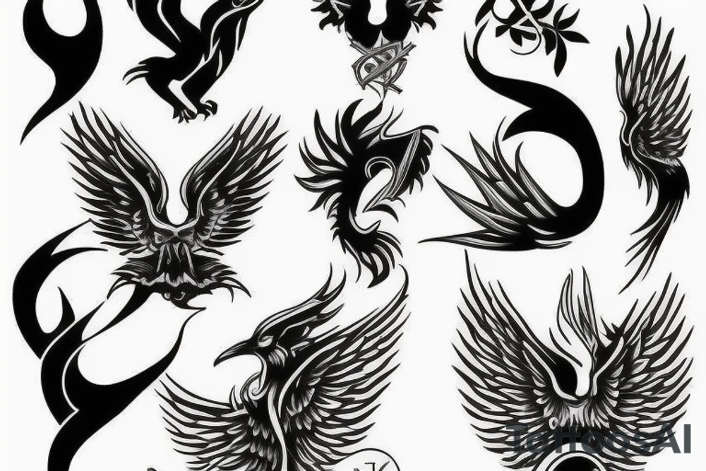 Phoenix rising tattoo idea