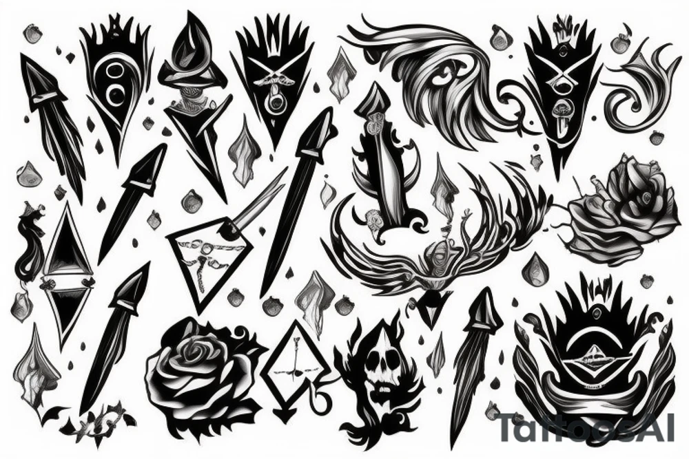 dagger tattoo idea