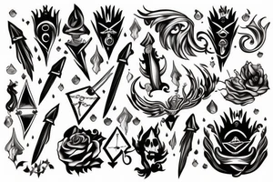 dagger tattoo idea
