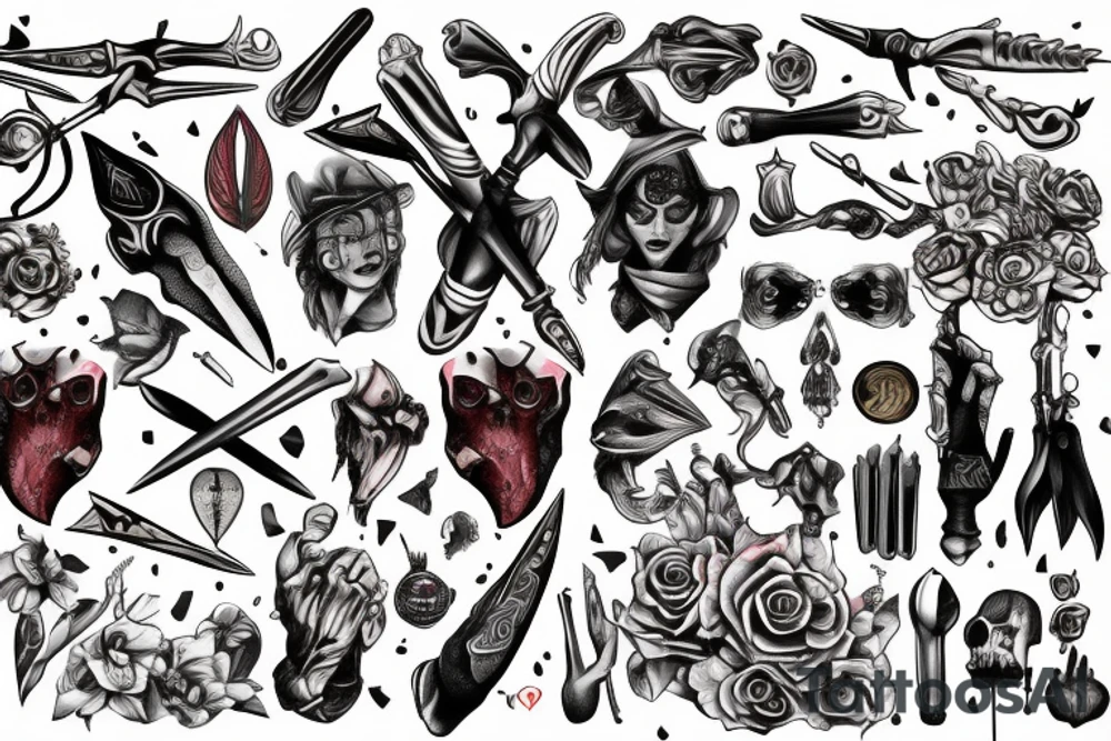 dagger tattoo idea