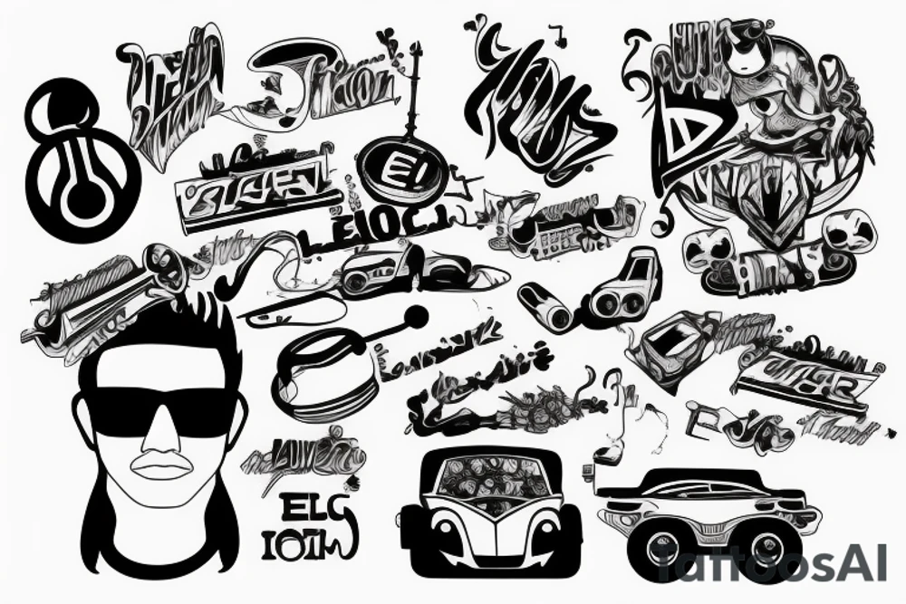 lebanon, edm music, cars tattoo idea