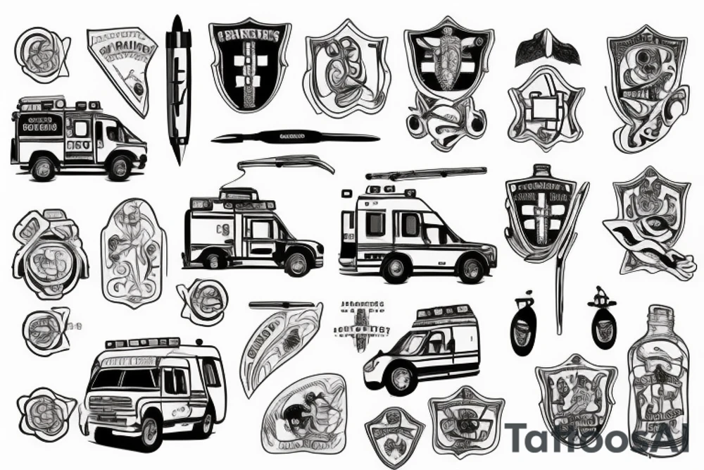 Ambulance tattoo idea