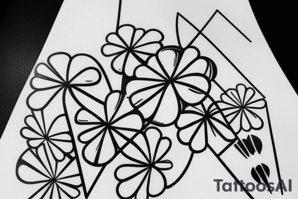 three leaf clover tattoo idea