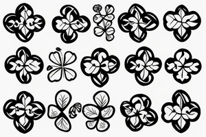 three leaf clover tattoo idea