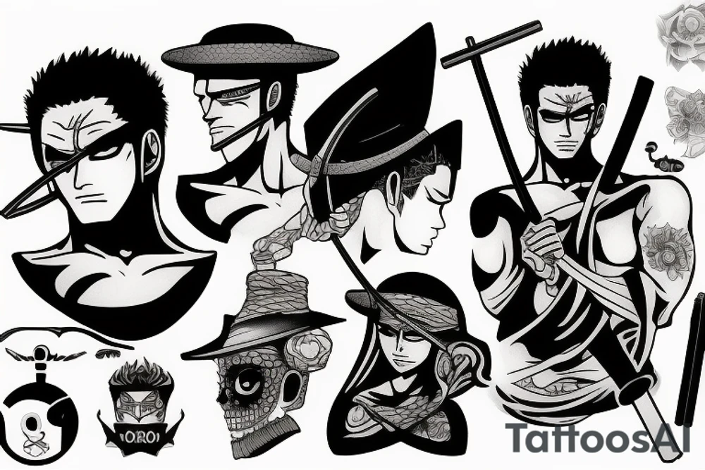 Roronoa Zoro tattoo idea