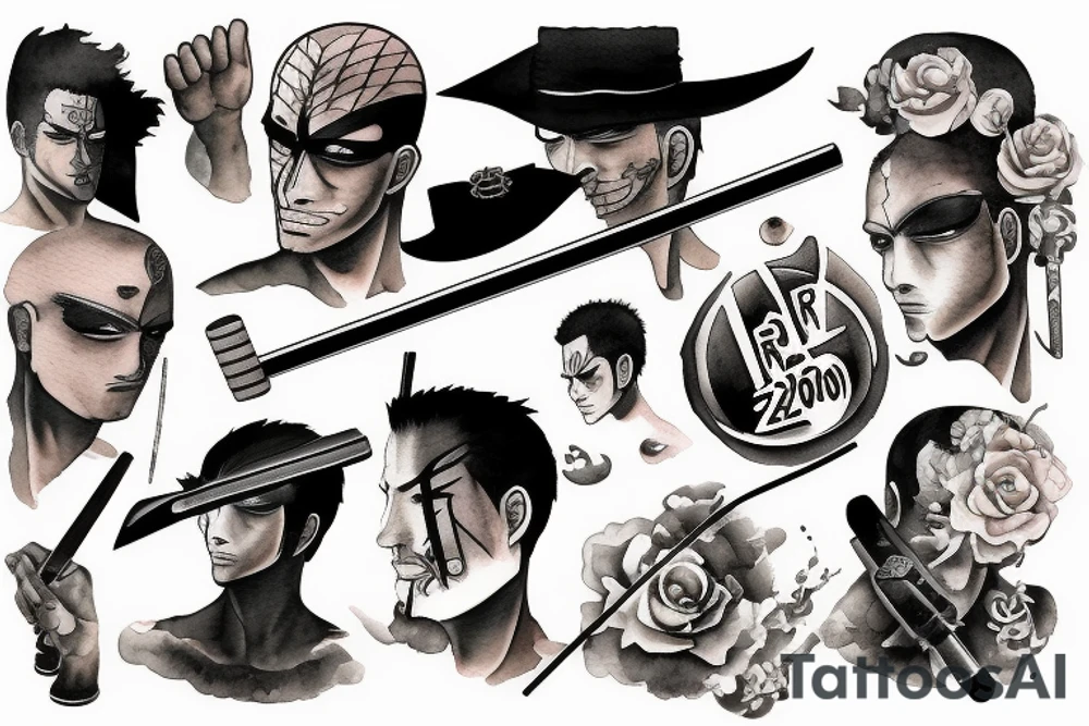 Roronoa Zoro tattoo idea
