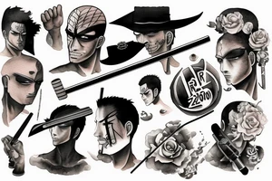 Roronoa Zoro tattoo idea