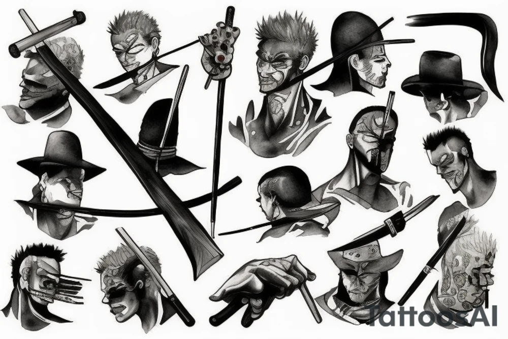 Roronoa Zoro tattoo idea