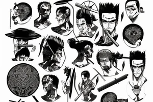 Roronoa Zoro vs mihalk tattoo idea