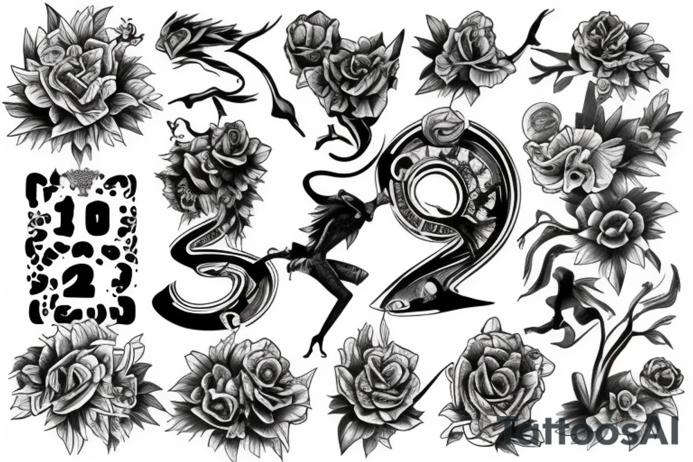 Number 22 tattoo idea